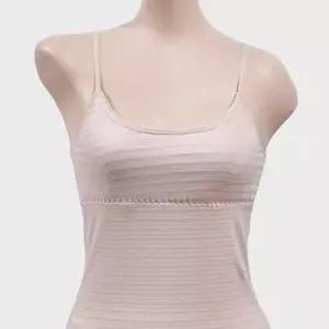 주니어 가로 스트라이프 향균향취 면소재 끈 브라런닝