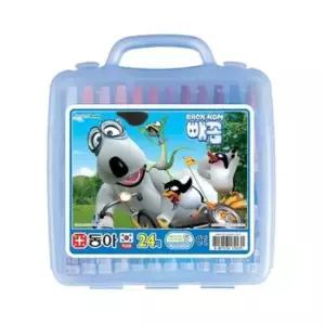 [문구/오피스] 동아 크레파스 24색 남아용 파랑 캐릭터랜덤 갑(6개