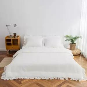 제이리빙 미크 뱀부 시어서커 아사 이불Q 화이트 단품