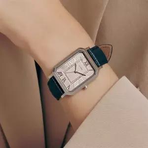 [리미티드]로이드 어썸 스퀘어 샐먼 남녀공용 커플 블랙 가죽시계 LL1G20318XBS