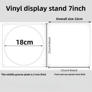 비닐 레코드 사진 프레임 아크릴 7-5 인치 앨범 보관 상자 컬렉션 투명 DIY 디스플레이 스탠드