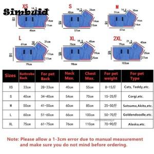 개목욕 가운 흡수성 애완 동물 빠른 건조 타올 대형 소형 고양이 깨끗한 전신 랩