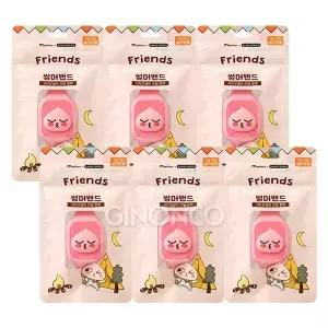 24년형 카카오프렌즈 어피치 썸머밴드(성인겸용) 6개 시트로넬라 시계형