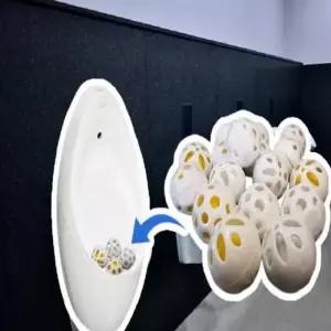 변기화장실용품 소변기세정제 악취제거 요석제거 레몬향 탈취볼 100개