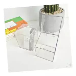 투명 아크릴 포토카드 수납 케이스 팝업 디스플레이 정리함 소품 보관함 아이돌
