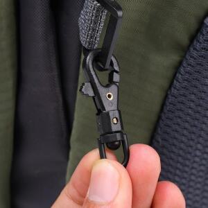 서바이벌 카라비너 키체인 회전식 버클 퀵드로우 도구 플라스틱 스틸 우산 로프 퀵 후크 20개 10개