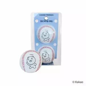 카카오프렌즈 경식 야구공 2입 라이언 캐릭터 굿즈