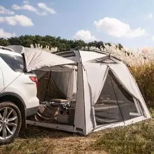 카즈미 야외 낚시 차박 캠핑 텐트 그레이 4인용