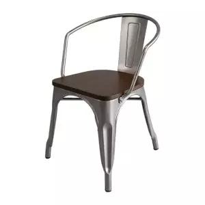 [하이파가구]톨릭 목방석철제암체어 색상5