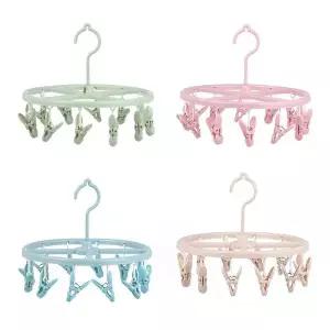 360도 회전 12클립 빨래 집게 걸이 행거 Z02035