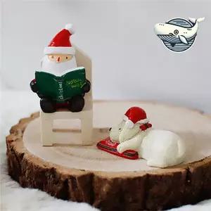 산타 강아지 크리스마스 인형 2종 독서 소품 크리스마스홈파티장식