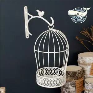 빈티지 철제 새장 인테리어 장식 소품 벽걸이 새장모양장식