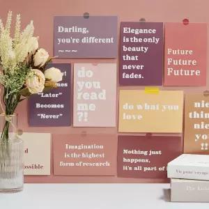 감성 컬러 엽서 모음 레터링