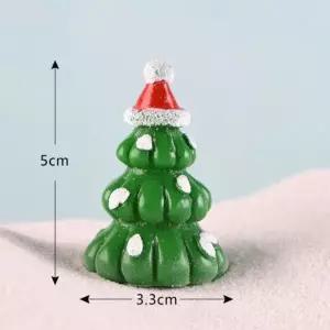 825 (미니어처) 산타모자쓴 녹색트리 (100개 묶음) 천