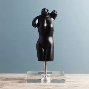 여인 블랙 조각상 도자기 인테리어장식품 여체조각상