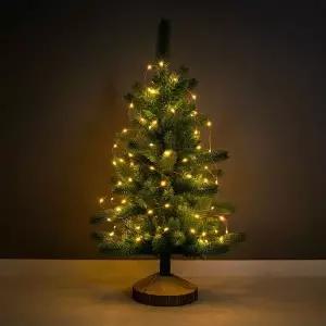 USB 100구 LED 드럼 와이어 전구 10m 웜색 트리전구