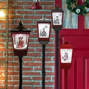 크리스마스 인테리어 조명 가로등 오르골 오너먼트 설 연말