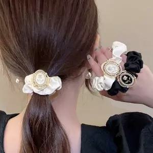 포니테일 당고 머리 예쁜 곱창 밴드 헤어 끈 2개 세트