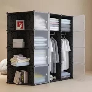 복합 간편조립 조립식옷장 선반수납장(147x147cm)