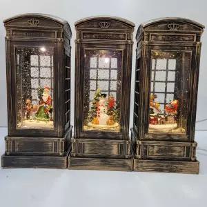 공중전화 워터볼 오르골 스노우볼 눈사람 산타