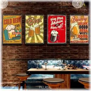 [RIZPICK]맥주 철제 포스터 레트로 빈티지 여름 인테리어 소품