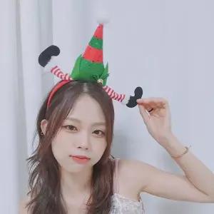 [RIZPICK]트리 산타모자머리띠 파티 홈파품 산타 소품