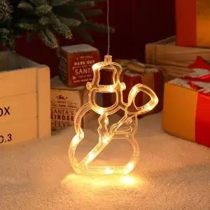 [RIZPICK]감성 LED 눈사람 장식전구 크리스마스 행잉 창문조명