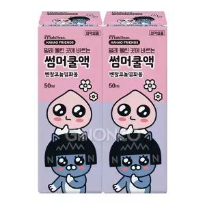 24년형 카카오프렌즈 네오 어피치 썸머쿨액 50ml x2 저자극 알로에베라겔