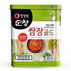 청정원 순창 양념 듬뿍 쌈장 골드 업소용 대용량 말통 14kg