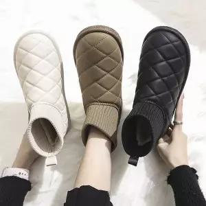 [하프클럽/]데일리 여성 패딩 니트 삭스 부츠 겨울 방한화