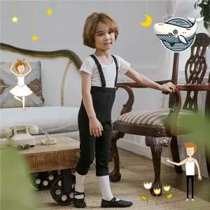 아동 멜빵 바지 발레복 남아 발레복 춤복 UDC2+7KTS