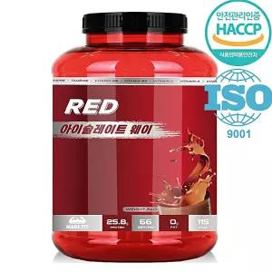 레드 헬스보충제 근육증가 아이솔레이트 웨이 쉐이커증정 보충제 단백질보충제 서치생활