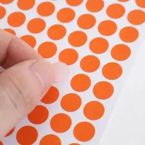 다이어리꾸미기 원형 오렌지 (10mm) 일기꾸미기 60매세트 스티커 컬러
