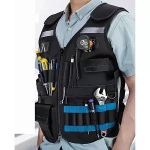 공구 작업복 작업용 전기 조끼 블랙불 두꺼운 목수용 기사용 포켓 상품