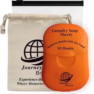 여행용 세탁 세제 시트 50팩 - 싱크대 세탁용 컴팩트 중 옷을 위한 가벼운 스트립 호텔 및 크루즈