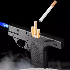 라이터담배케이스 권총 라이터 선물 남친 일체형