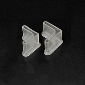 2-10Pcs L 유형 고무베이스 미끄럼 방지 발 패드 슬롯 앵글 바 삼각형 피트 선반 철 침대 커버 보호 고무