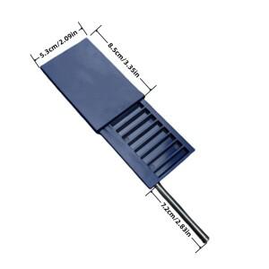 8칸 플라스틱 스너프 키트 컨테이너, 알루미늄 빨대 포켓 사이즈 휴대용 보관함