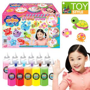 아쿠아매직물속친구들 플레이세트/매직물감