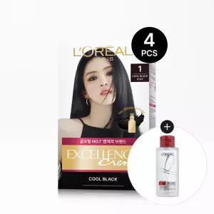[로레알파리] 엑셀랑스 크림 염모제 4개+헤어제품100ml(랜덤)