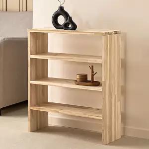 원목 양발이 선반 4단 560 삼나무 인서트 다용도 주방 정리 공간활용 받침대 미니 수납장 피규어 진열장 주문제작