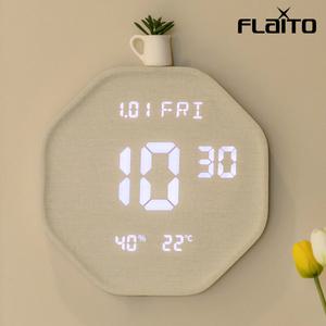 루나 헥사곤 인테리어 LED 벽시계 29.5cm / 구매평 이벤트