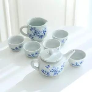 전통 다기세트 도자기 찻잔 다도세트 5인다기