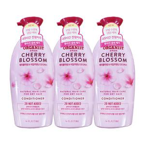 엘지 오가니스트 컨디셔너 체리블라썸 히알루론산 500ml 3개