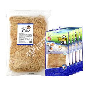 한진 포포 어채 (대용량 500g) 1봉 + 월드컵 어포(중) 5봉 술안주 간식 쥐포 어포 추억의과자