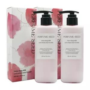 더페이스샵 퍼퓸씨드 벨벳 바디 밀크 300ml+300ml