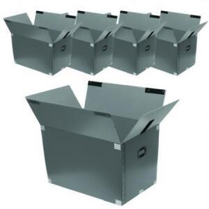 코멧 두꺼운 이사박스 3T 고급 벨크로형 3호~7호 5개입, 실버, 6호(650*450..., 5