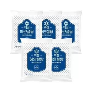 [CJ제일제당]백설 하얀설탕 1kg x5개