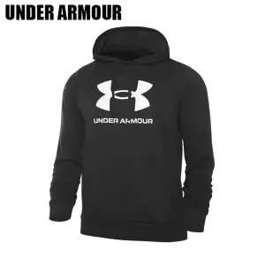 [언더아머] 남성용 라이벌 플리스 로고 후디 1379758_001