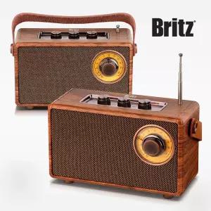 브리츠 BA-MK5 휴대용 무선 블루투스 라디오 스피커 USB재생 효도 미니 소형 FM 라디오